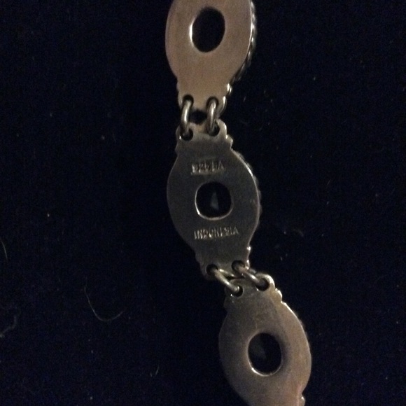 Amethyst sterling Toggle bracelet Substantial. - Picture 2 of 4